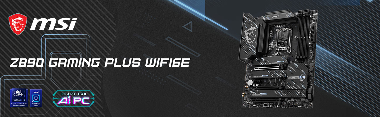 MSI Z890 GAMING PLUS WIFI6E Motherboard