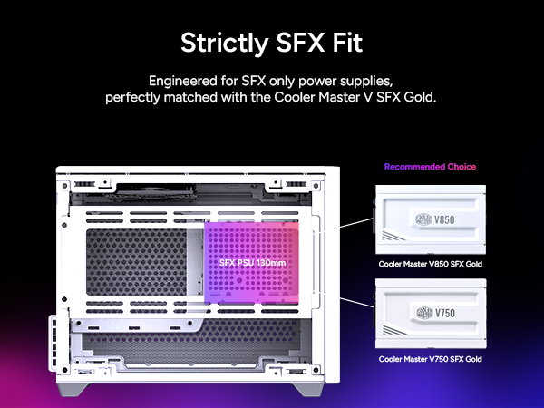 Cooler Master NR200 White SFF Small Form Factor Mini-ITX Case 