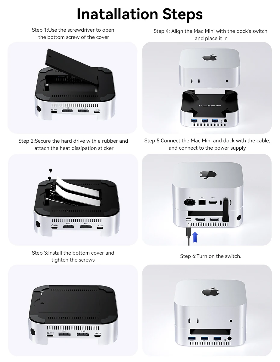 Acasis Mac Mini Docking Station