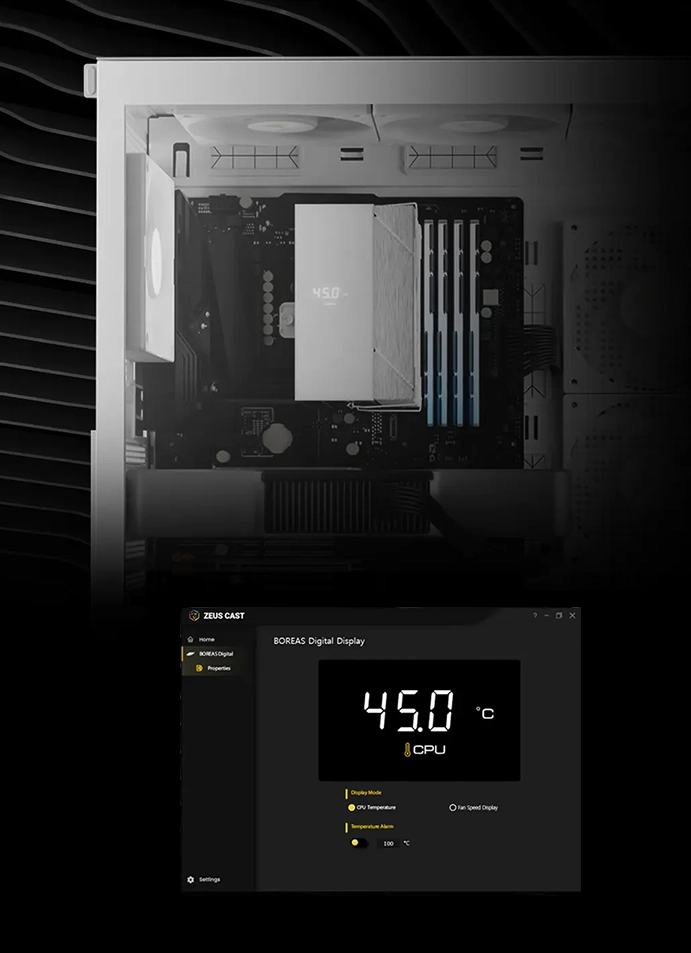 Gamdias Boreas M2-51D WH ARGB CPU Air Cooler