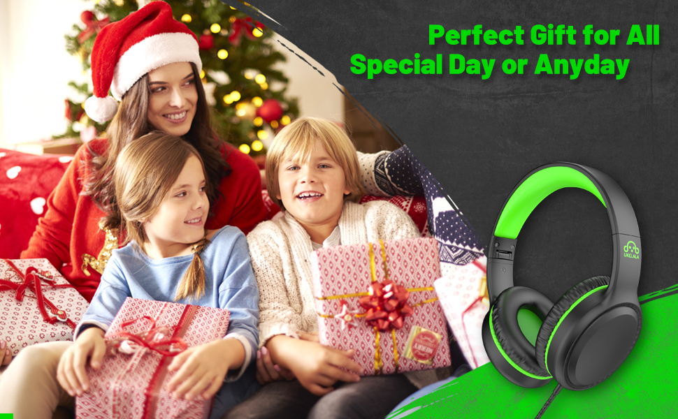 UKELALA U2 Green Wired Headphones 