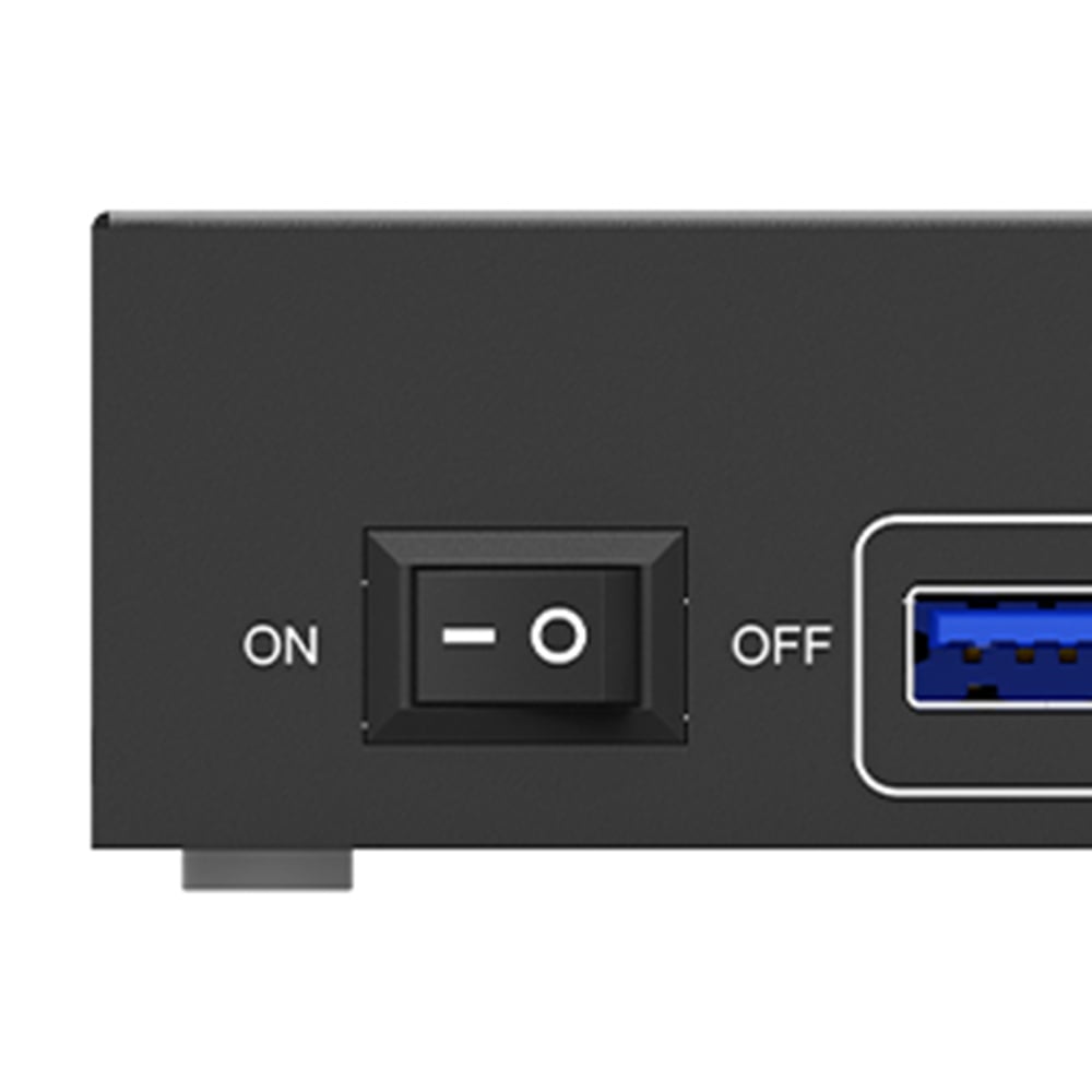 Independent Power Switch When you want to turn off dual monitor DP 1.4 kvm, just one-click here to f