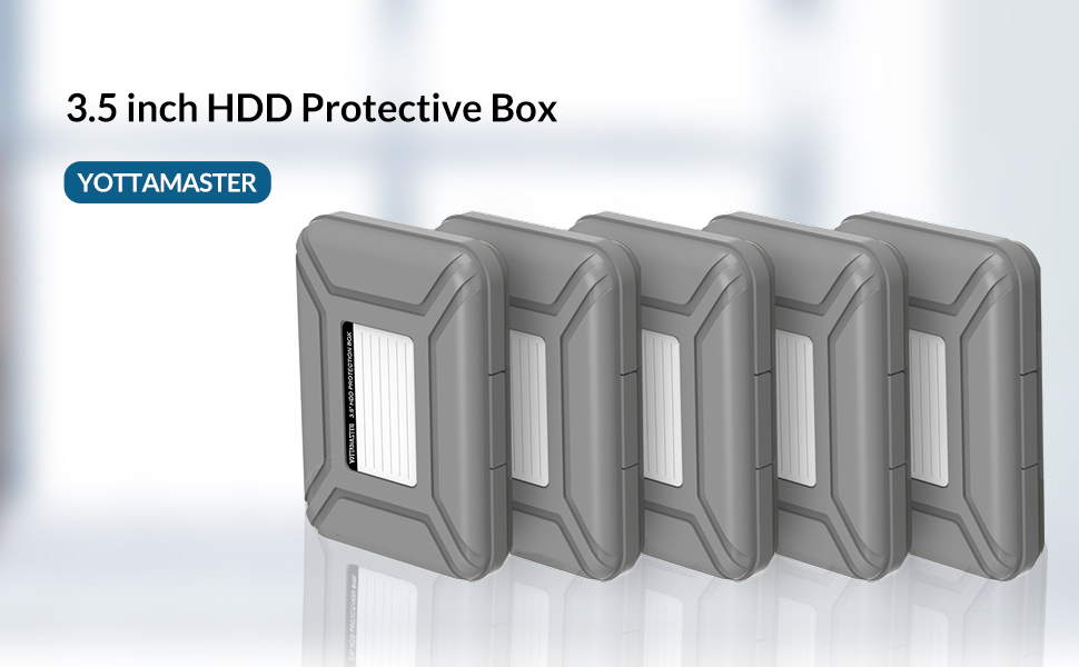 Yottamaster 1pc 3.5 Inch Hard Drive Bag Protective Bag Protective Box