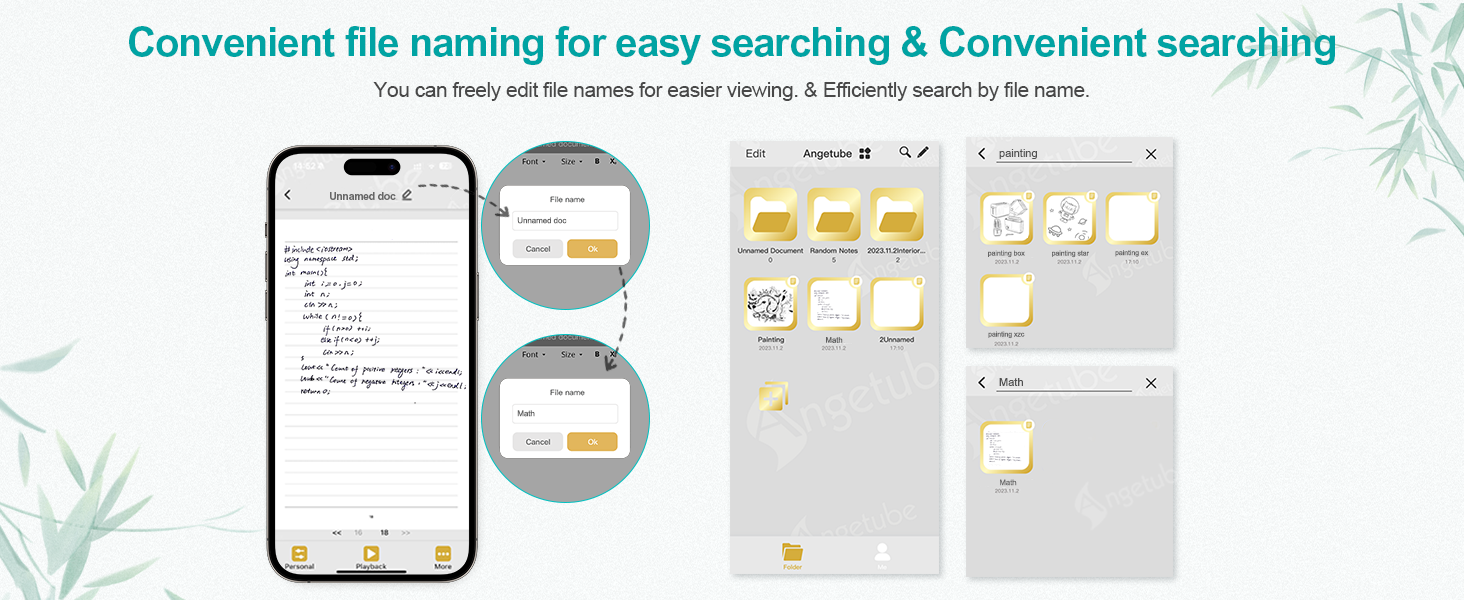 Convenient file naming for easy searching & Convenient searching