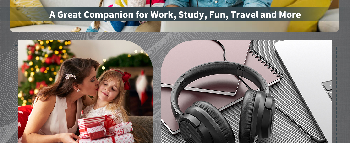 Botesty lris Sound Headphones Wired with Microphone