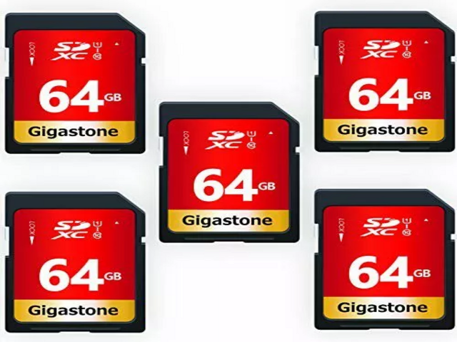 Gigastone SDXC card 64gb 5 Pack
