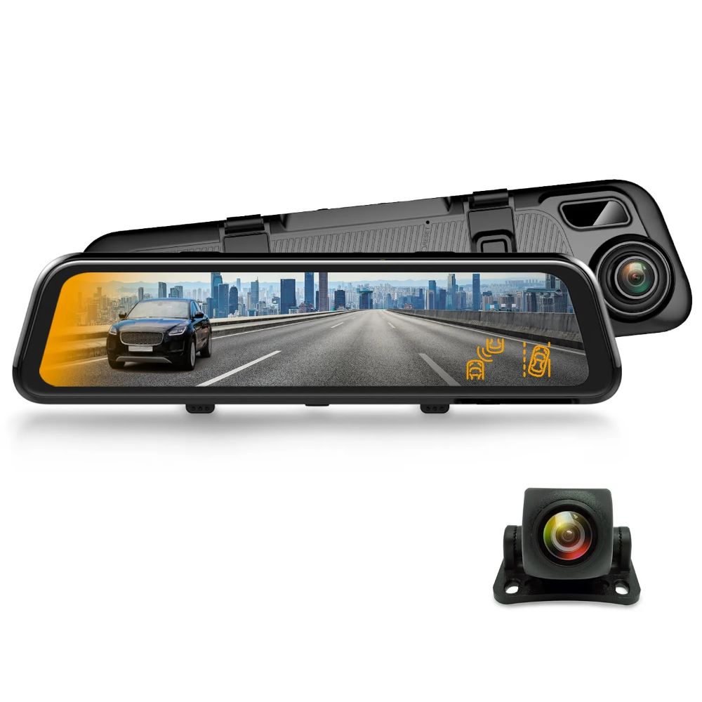 Rexing S3 3-Channel Dash Cam Front, Cabin, Sides 1080P+1080p+1080p with Wi-Fi and GPS