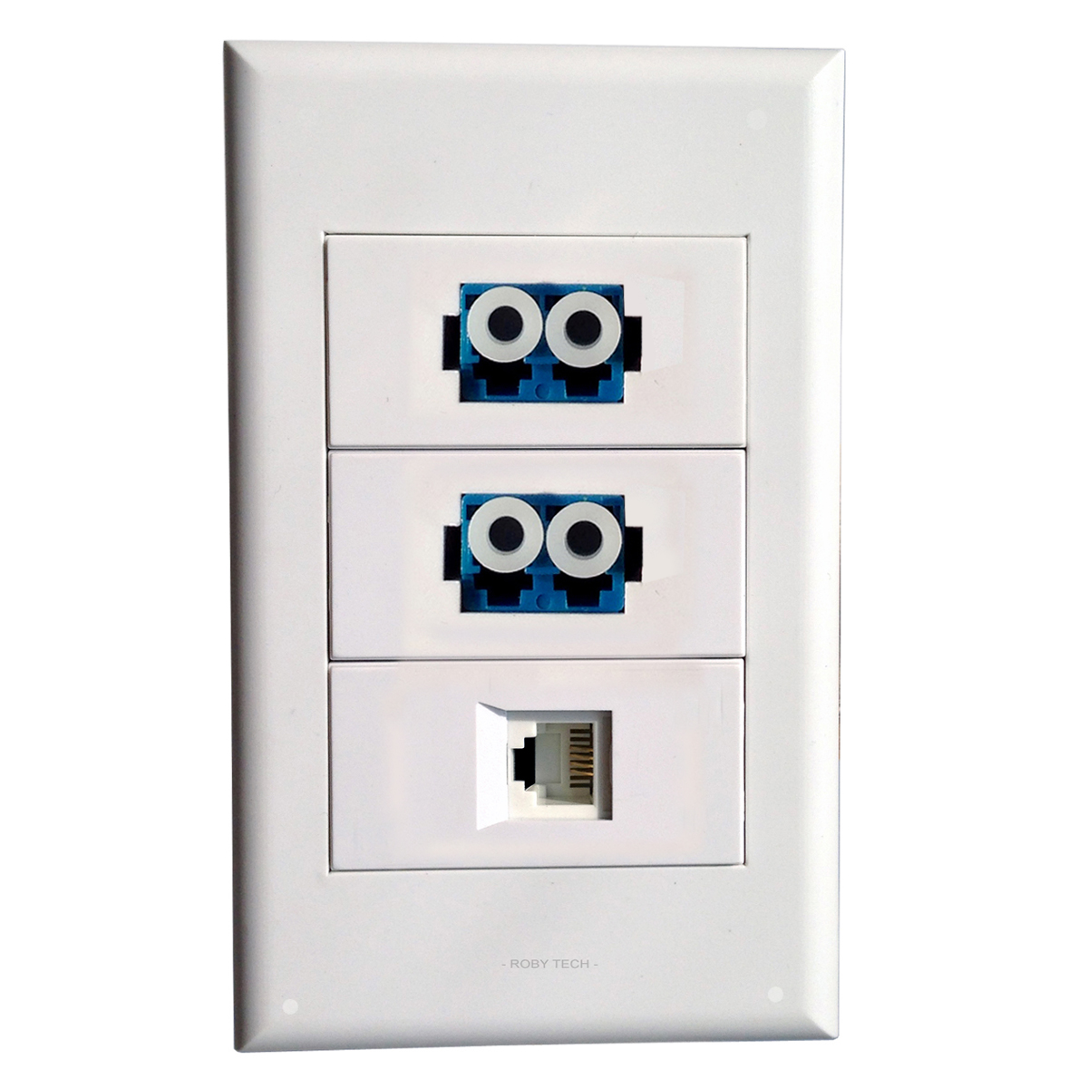 LC fiber optic Wall Plate