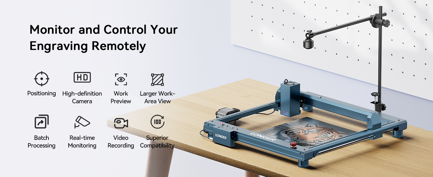 Longer New LightBurn Camera Kit for Laser Engravers