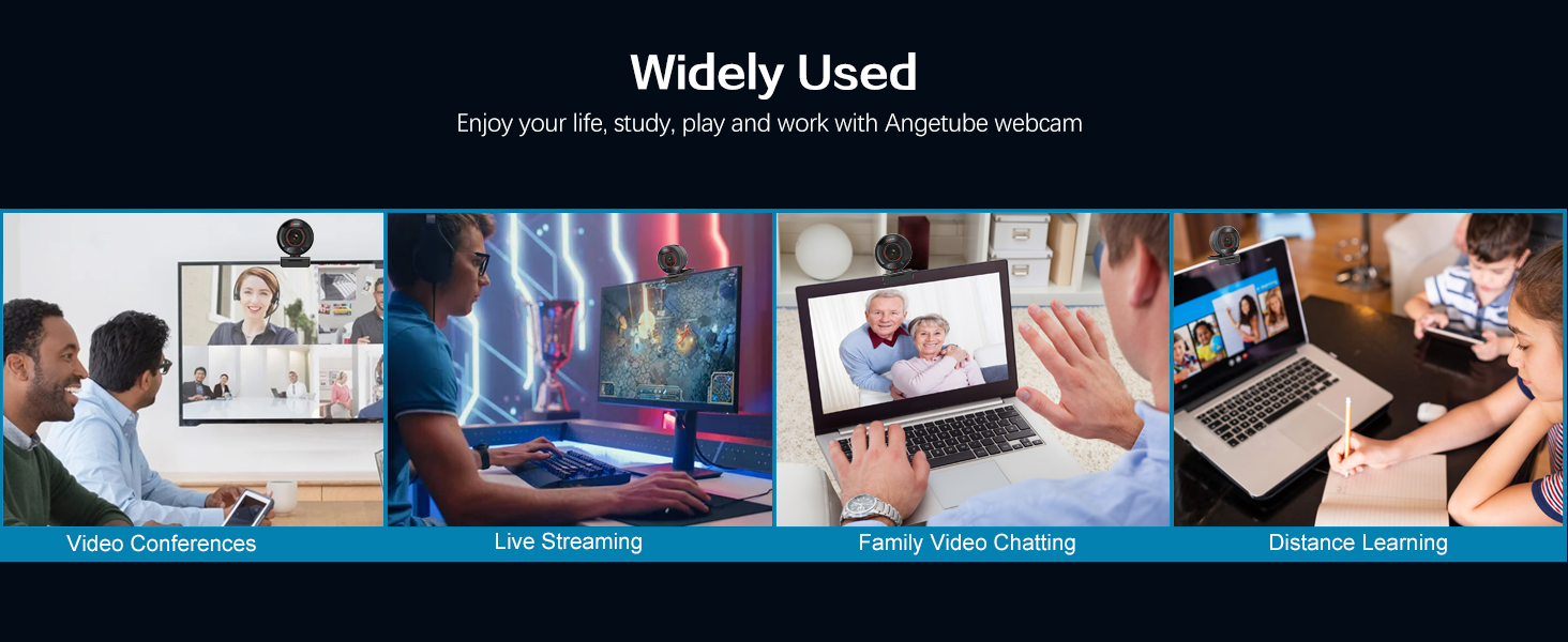 Video Conferences, Live Streaming Family, Video Chatting, Distance Learning
