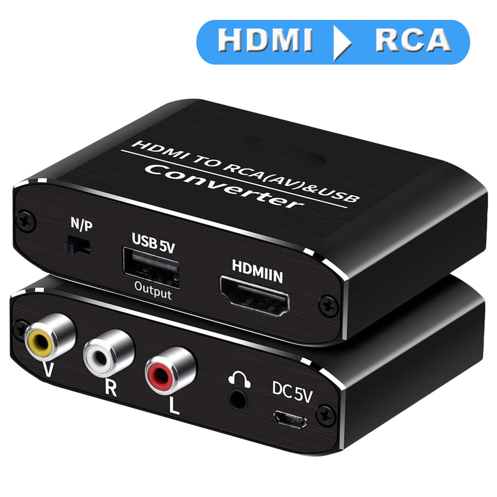 Meilleur convertisseur AV Composite 3 RCA vers HDMI - Farsince