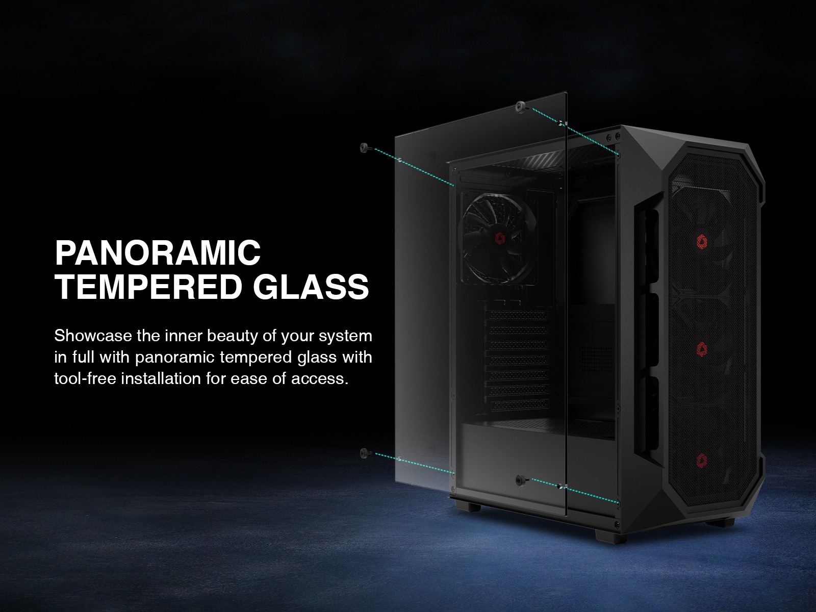 Rosewill RWGC1 ATX Mid Tower Gaming Computer PC Case