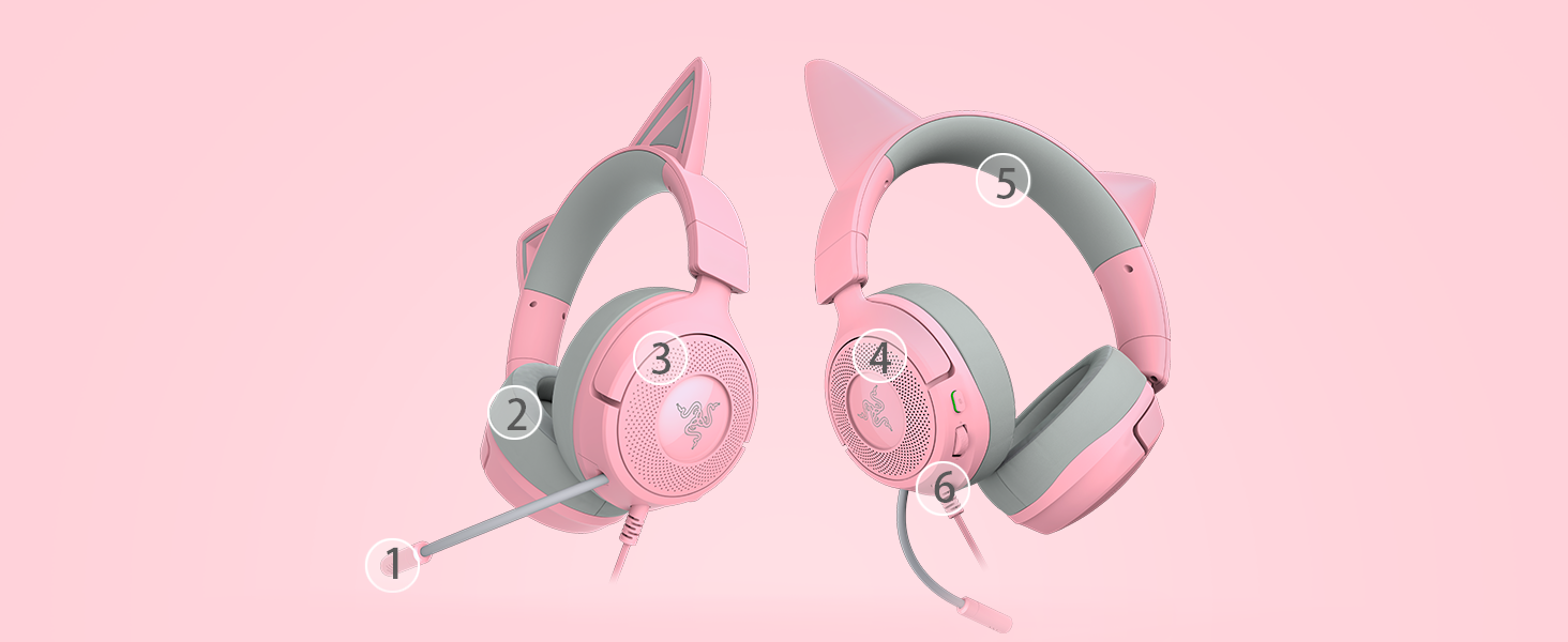 Razer Kraken Kitty V3 X Wired Gaming Headset