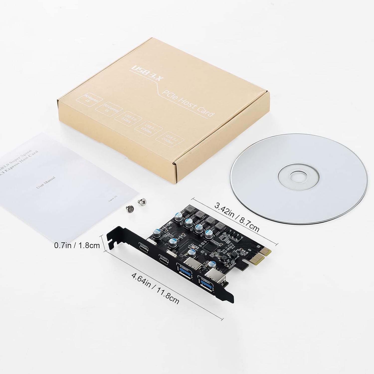 4 Ports PCI-E to USB 3.0 Expansion Card