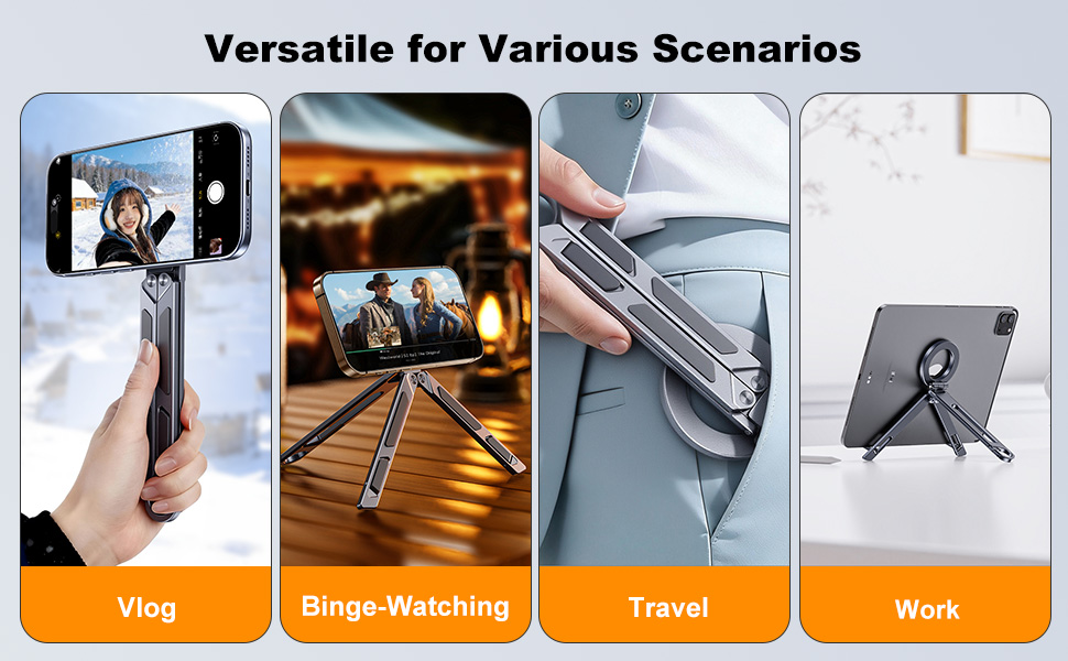Magnetic iPad Tripod Stand Universal Phone Holder