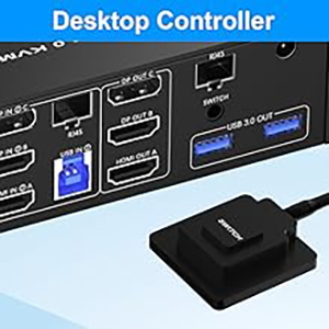 Wired Remote Control Supports wired remote switching for easy cable management, you can switch direc