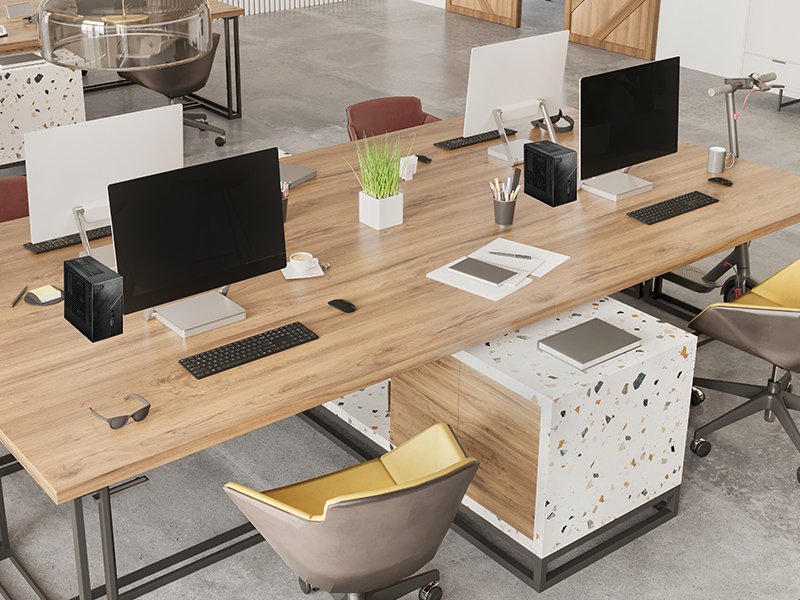 ASRock Deskmini B860W Intel Socket LGA1851 Black Barebone