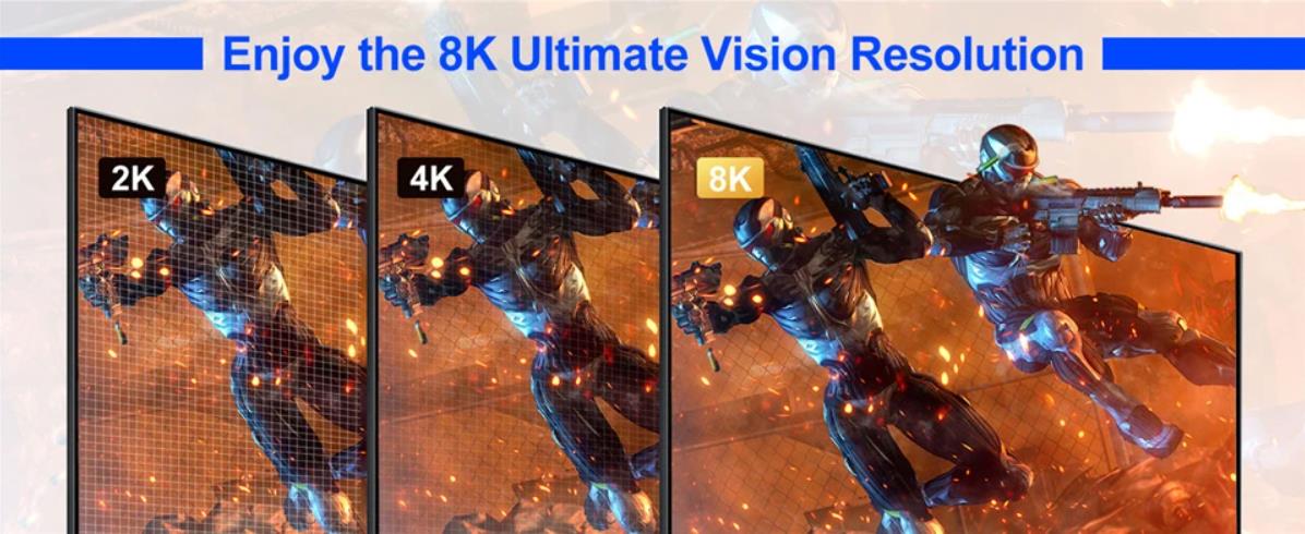 HDMI + Displayport KVM Switch 2 Computers 2 Monitors, Aluminum 8K@60Hz Dual Monitor KVM Switcher