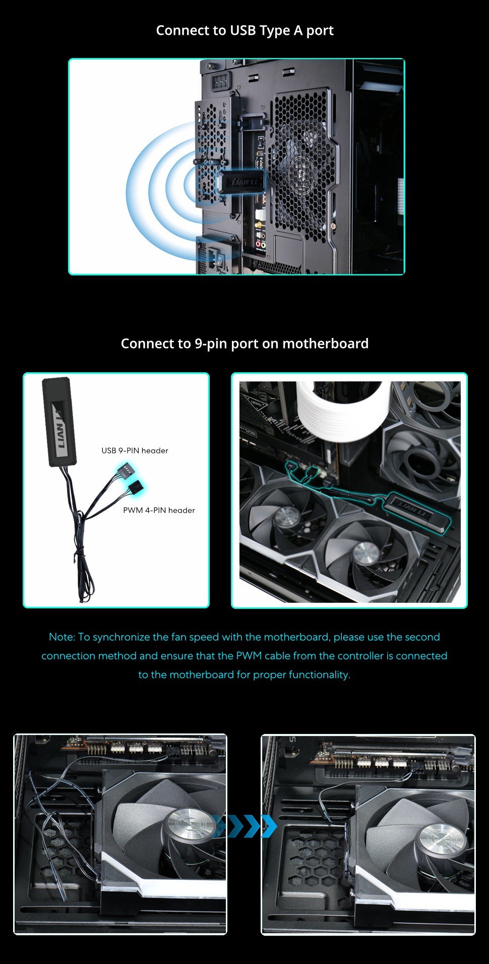 UNI FAN, SL WIRELESS, RGB, LCD, Reverse, Fan, Controller