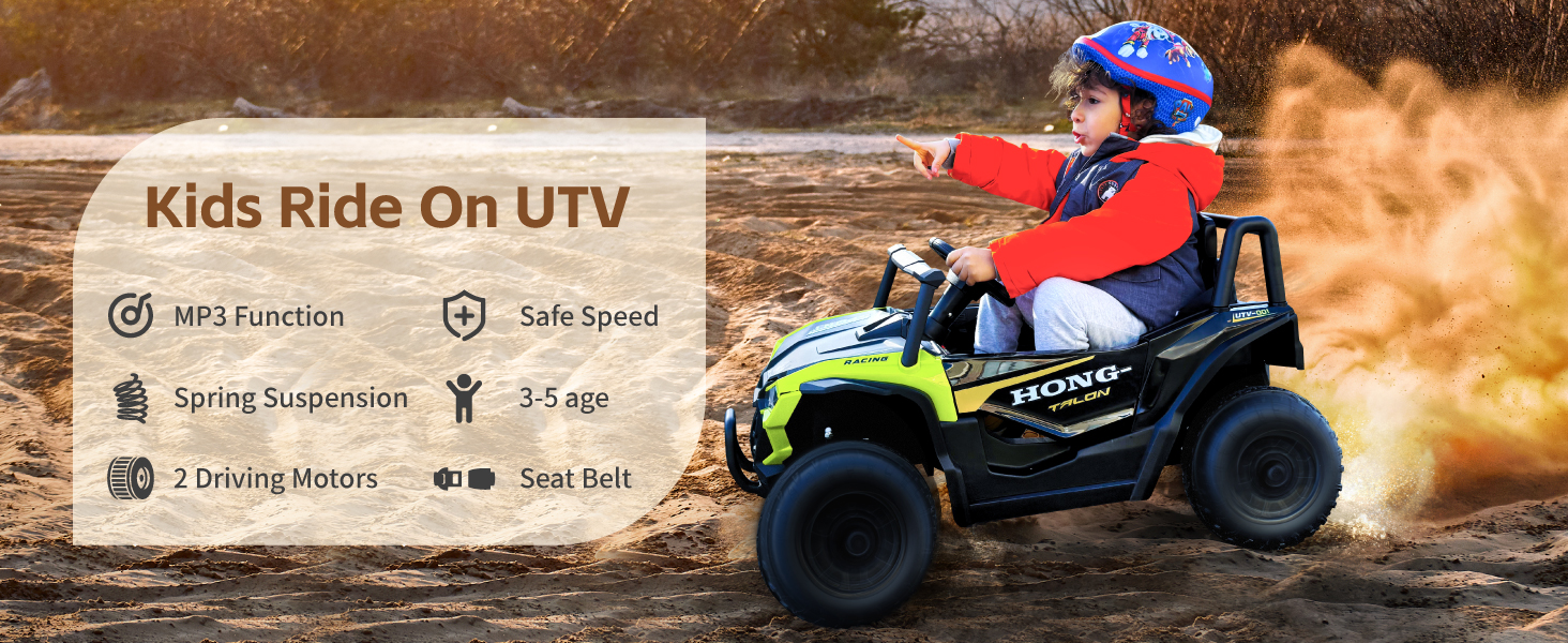 8088 12V ride on UTV