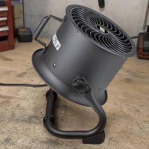 Caterpillar® CF-HVD-9AC-BLK 9 inch High-Velocity Drum Fan