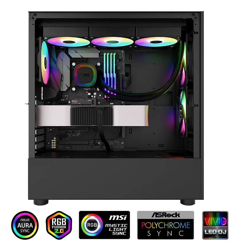 GAMDIAS Aura GLV2 360mm AIO Liquid CPU Cooler
