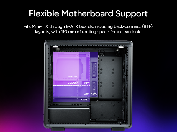 Cooler Master MasterFrame 600 Black ATX Mid-Tower PC Case