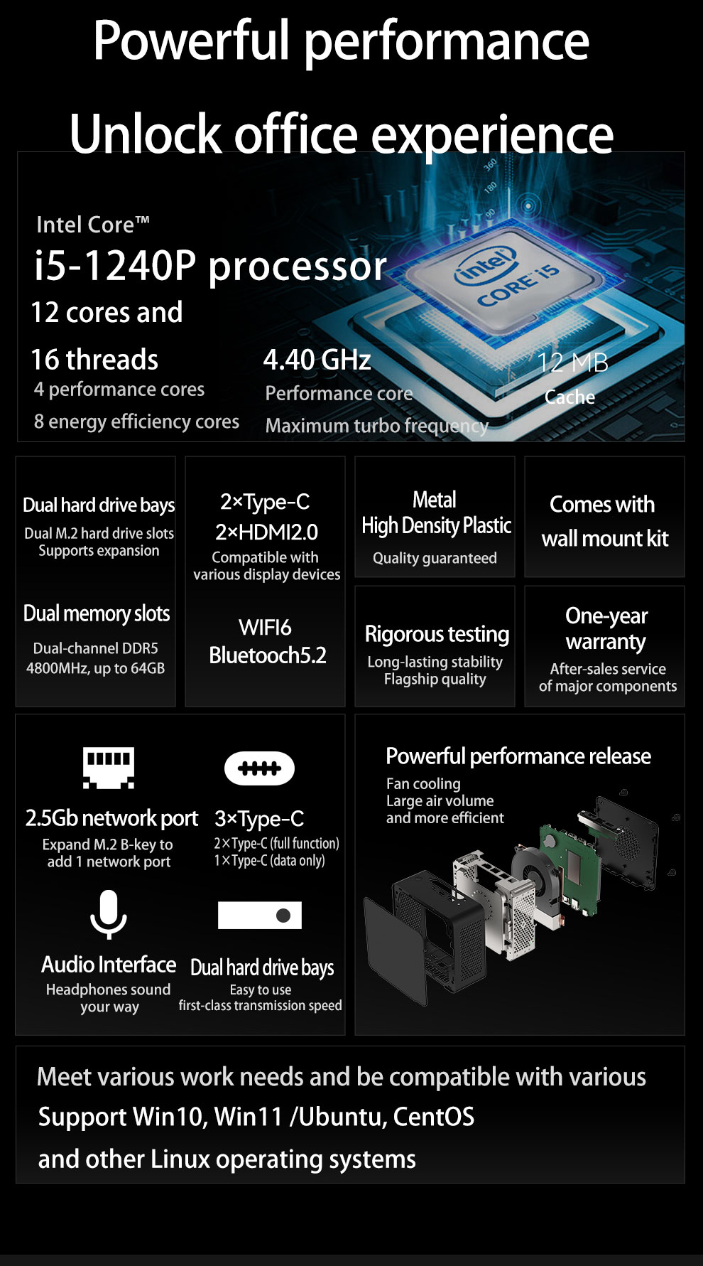 i5-1240P mini pc