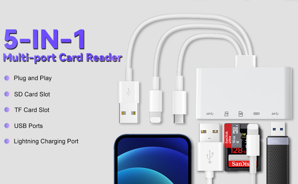5-in-3 SD Card Reader