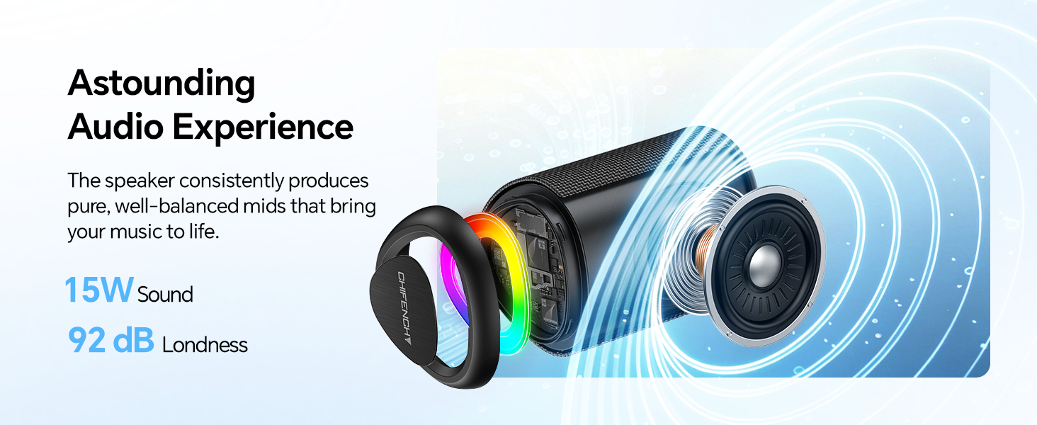 CHIFENCHY PulseSound Portable Bluetooth Speaker