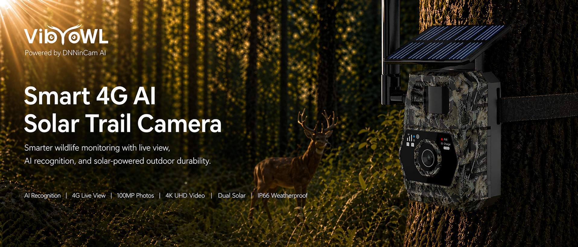 Smart 4G Al Solar Trail Camera