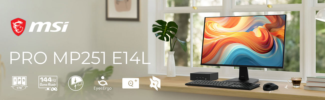 MSI PRO MP251E14L Computer Monitor  banner