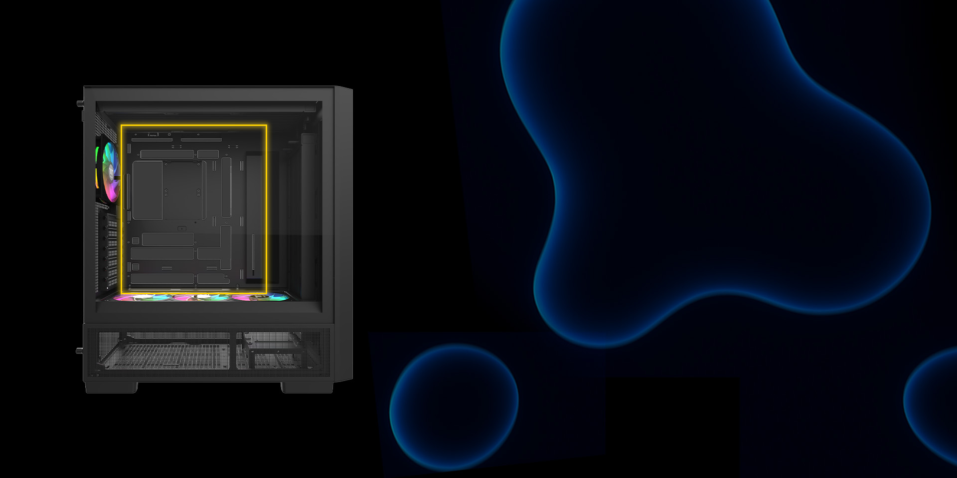 Compatible with Hidden-Connector Motherboards