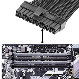 24 Pin to 24 Pin Extension Cable  Our J&amp;D Tech 24 Pin Motherboard Power Extension Cable features one