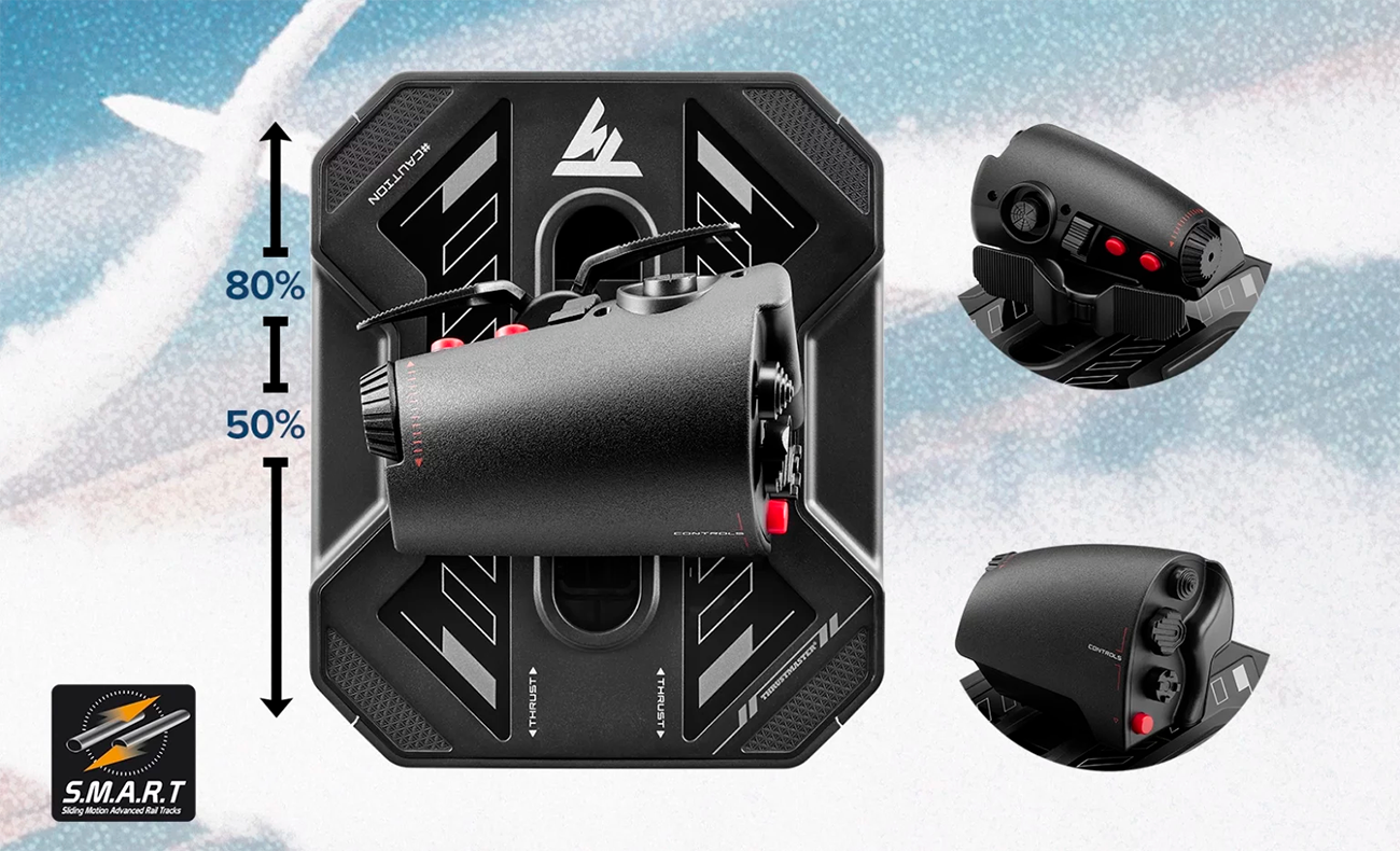 Thrustmaster Sol-R4 HOTAS - Joystick and Throttle for Flight Simulation