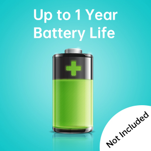 Low Energy Usage With 4 AA batteries (not included) go up to a year without worrying about the batte