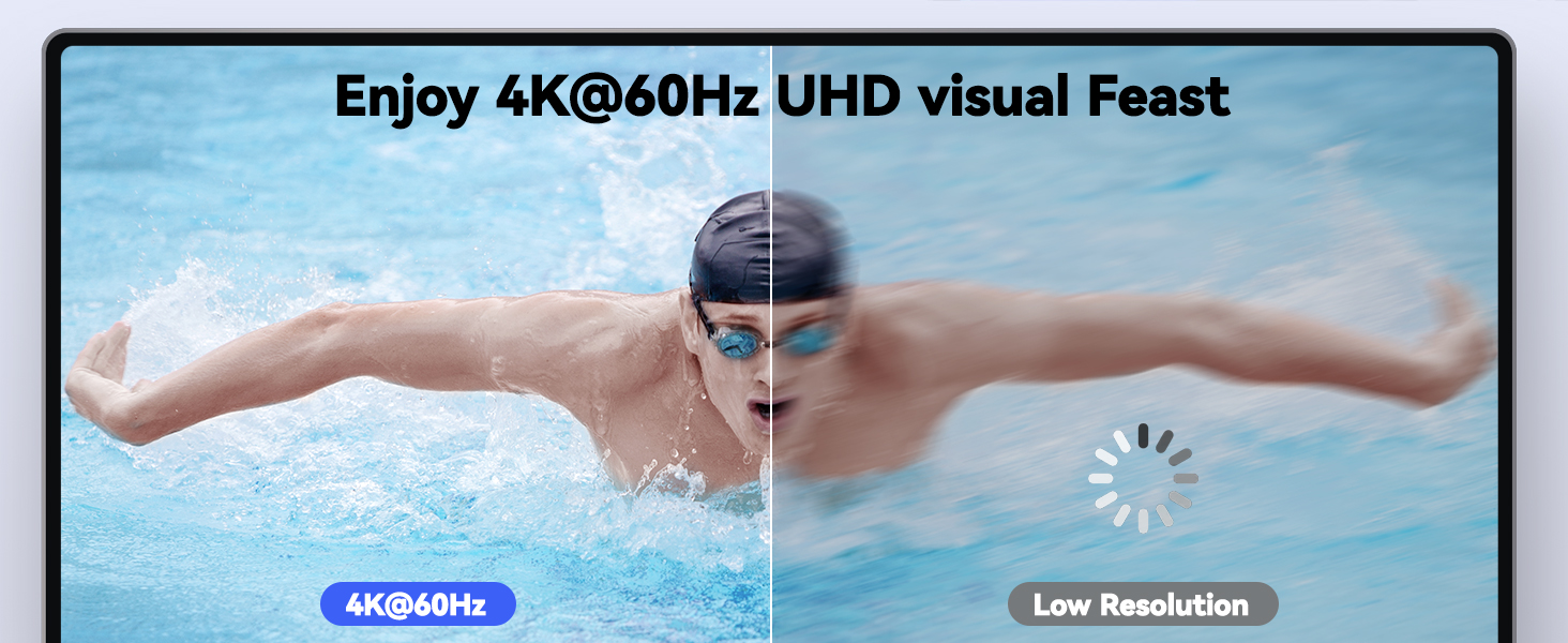 With 4 USB 3.0 ports for keybaord, mouse, U disk,support ultra-fast data transfer up to 5Gbps
