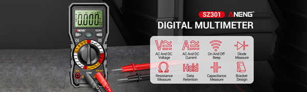 SZ301 Digital Multimeter with case