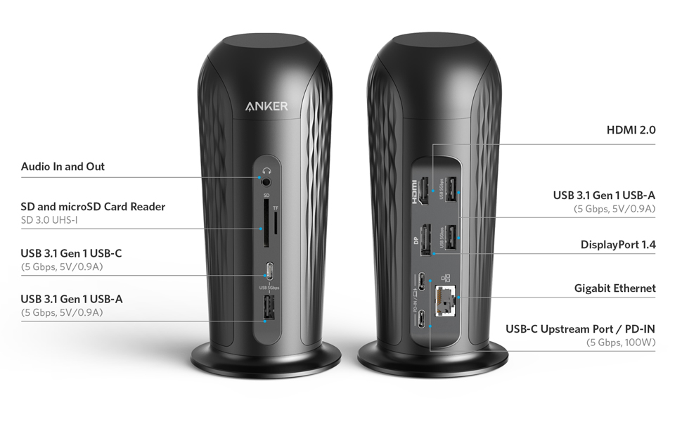 Anker Docking Station, PowerExpand 12-in-1 USB-C PD Media Dock