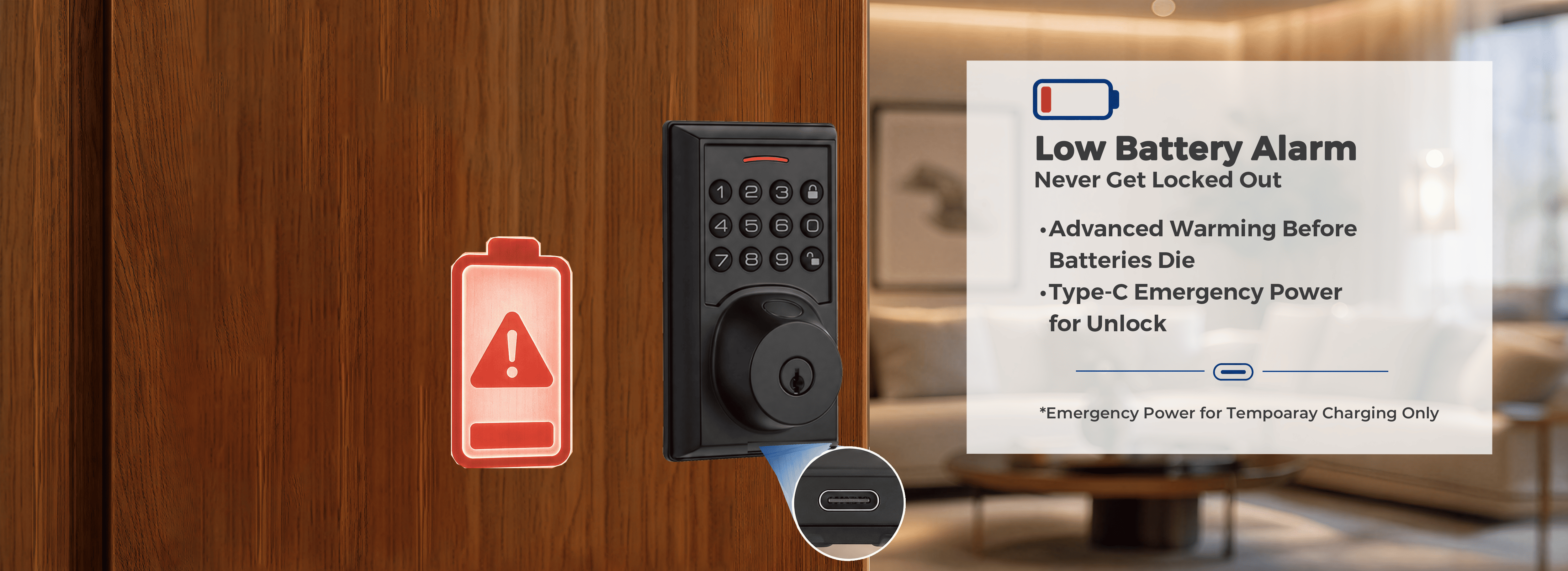 Low Battery Alarm & Emergency Power