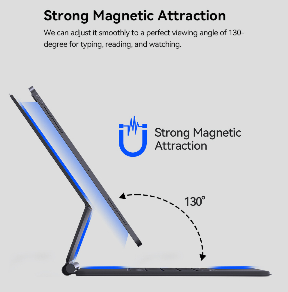 AUSDOM Magnetic Floating Magic Smart Keyboard for iPad Pro 12.9-inch