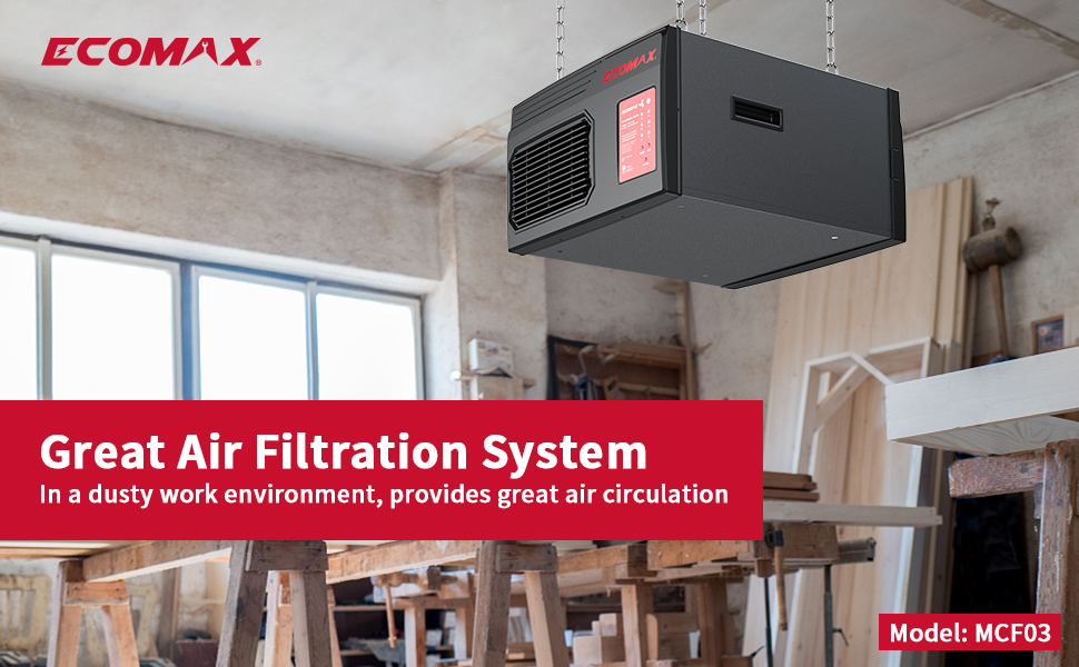 Air Filtration System, RemoteControlled Hanging Air Filter, 3
