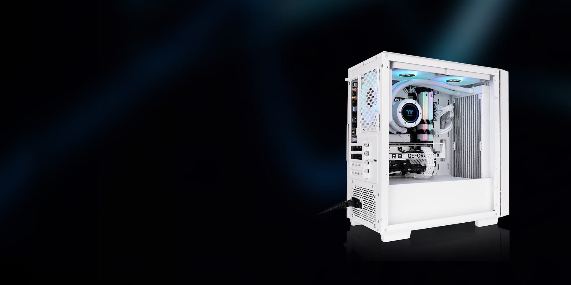Thermaltake Versa H16 TG ARGB Snow Micro Tower Chassis