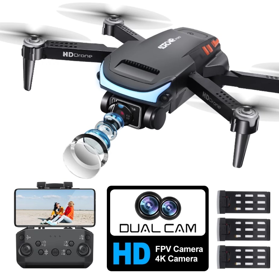  GPS Drone with 4K dual Camera for Adults, Professional