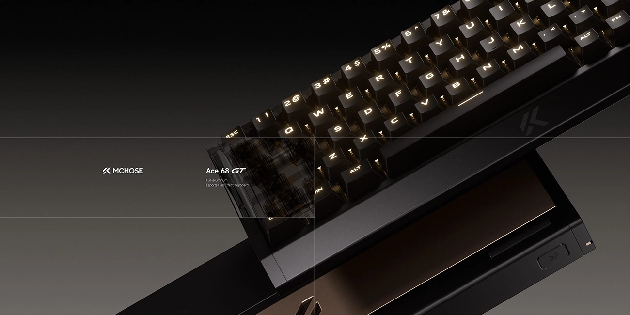 MCHOSE Ace 68 GT Full-aluminum Esports Hall Effect Keyboard