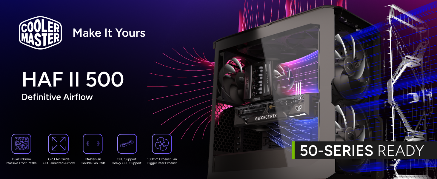 Cooler Master HAF II 500 ATX PC Case