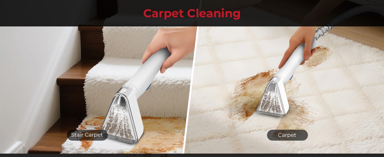 Rosewill Multi-Purpose Portable Carpet and Upholstery Cleaner - White