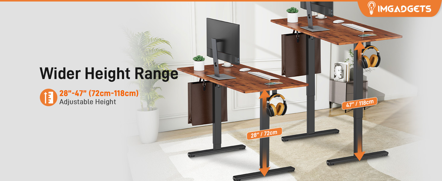 Adjustable Desk Electric 55"