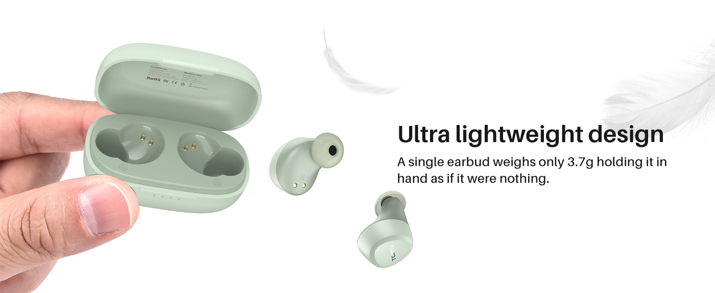 A1 Mini Wireless Earbuds Bluetooth 5.3 in Ear Light-Weight Headphones  Built-in Microphone, IPX5 Waterproof, Immersive Premium Sound Long Distance