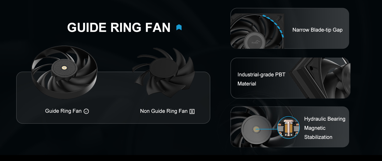 SAMA A40E Single-Tower CPU Air Cooler
